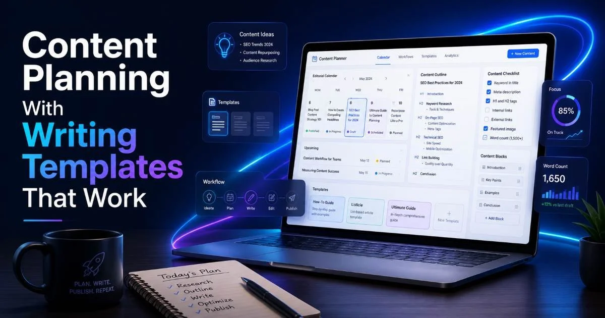 Content Planning With Writing Templates That Work
